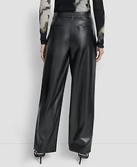 Dkny Women's Wide Leg Pleat Front Pant