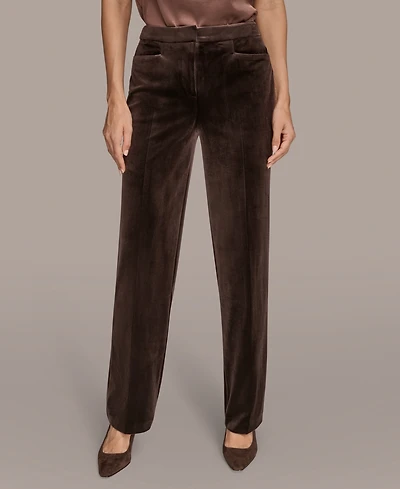 Donna Karan New York Women's Velvet Straight Leg Pants