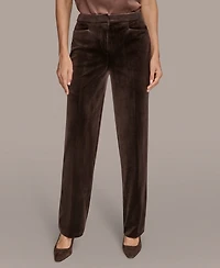 Donna Karan New York Women's Velvet Straight Leg Pants