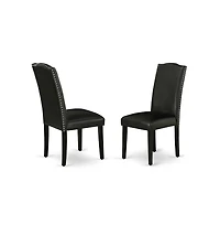 East West Furniture Dining Room Set Black