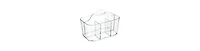 mDesign Small Plastic Storage Caddy Tote for Desktop Office Supplies - Clear, Usa Made
