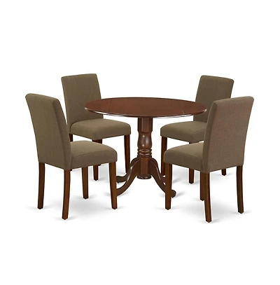 East West Furniture Dining Room Set Mahogany