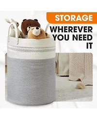 Cheer Collection Large Laundry Hamper (15" x 19.7