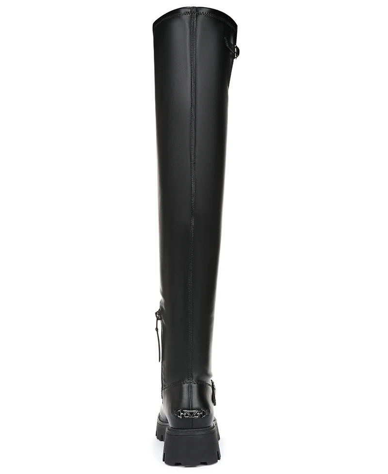 Circus Ny by Sam Edelman Women's Pace Buckled Over-the-Knee Lug Boots