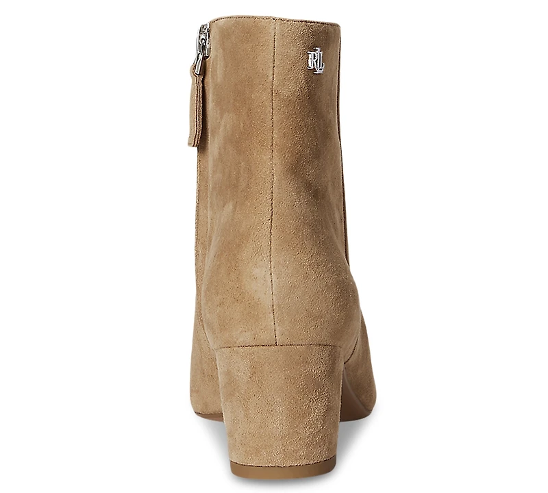 Lauren Ralph Women's Demi Burnished Leather Booties