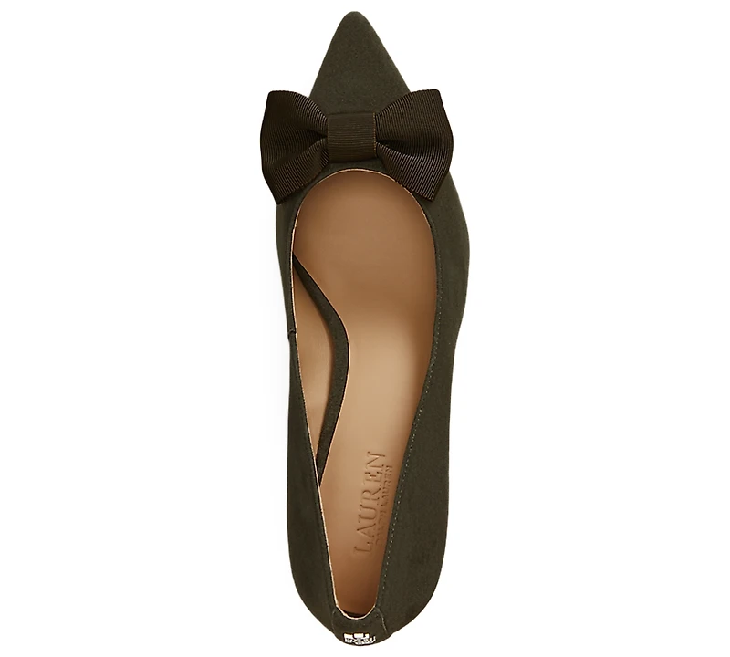 Lauren Ralph Women's Adrienne Suede Bow Pumps