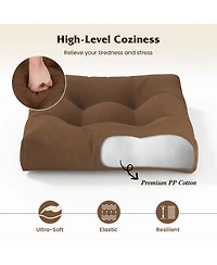 Gymax Set of 21'' x Chair Seat Cushion Pads Patio