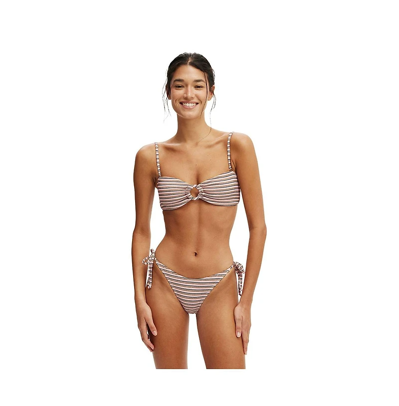 Cotton On Women's Ring Front Bandeau Bikini Top