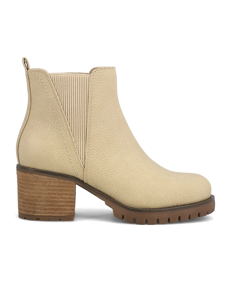 Mia Women's Jody Lug Sole Chelsea Booties