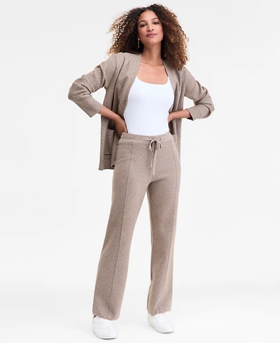 I.n.c. International Concepts Women's Rhinestone Drawstring-Waist Knit Pants, Macy's Exclusive