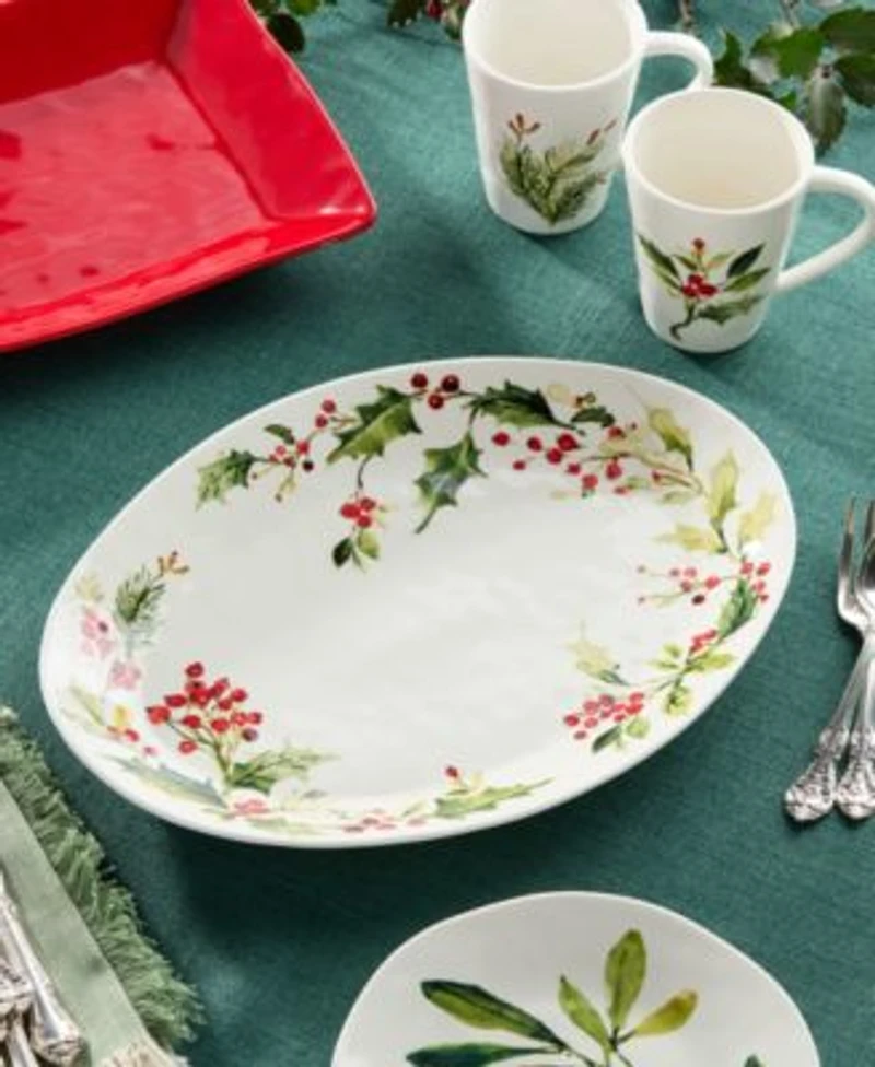 Certified International Holly Vines Christmas Dinnerware Collection
