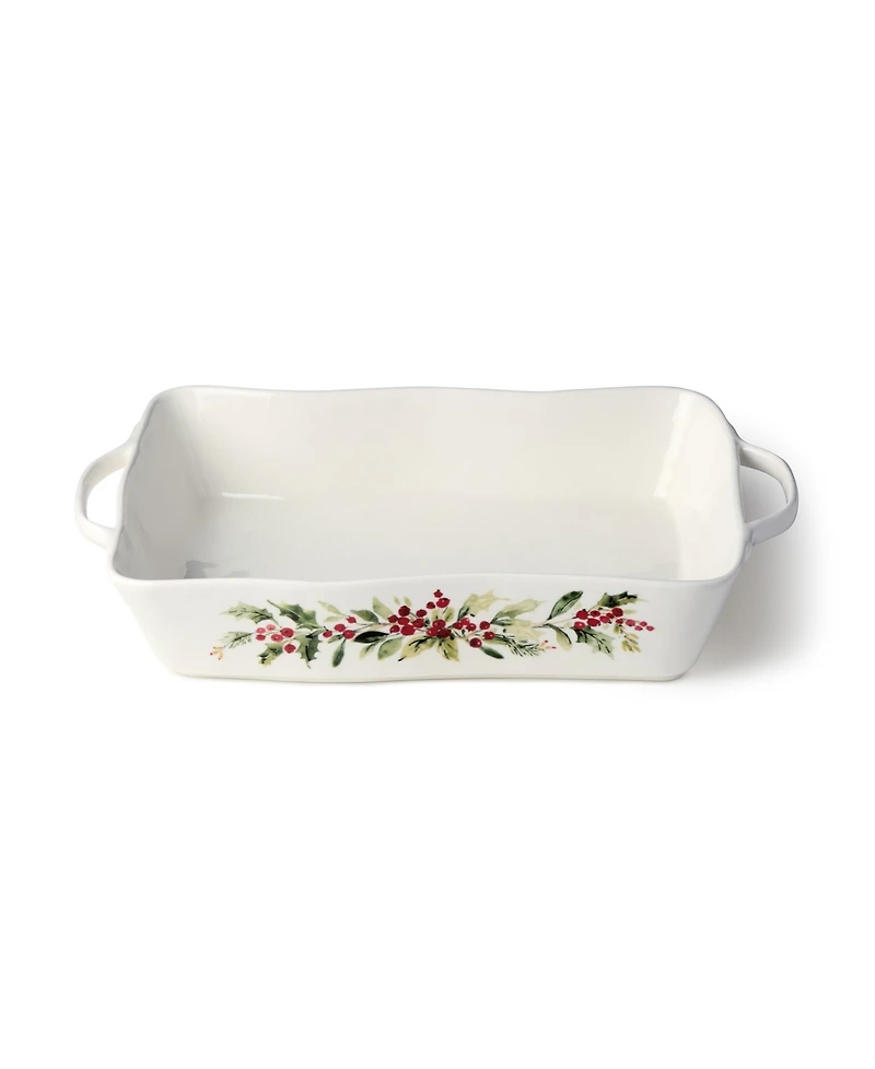 Certified International Holly Vines Large Rectangular Baker