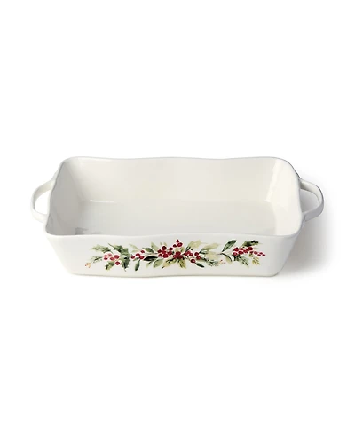 Certified International Holly Vines Large Rectangular Baker