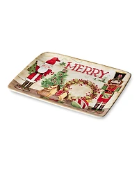 Certified International Nutcracker Parade Rectangular Platter