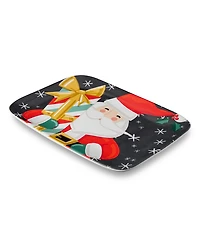 Certified International Christmas Whimsy Santa Rectangular Platter