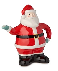 Certified International Christmas Whimsy Santa 3-d Teapot