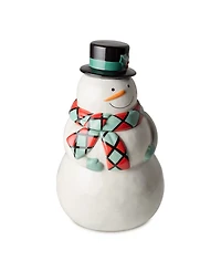 Certified International Christmas Whimsy Snowman 3-d Cookie Jar