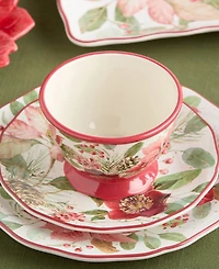 Certified International Winter Blooms Ice Cream Bowls, Set of 4