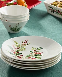 Certified International Holly Vines Dinner Plates, Set of 4