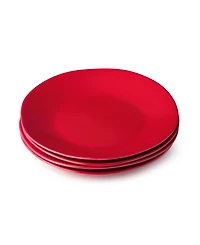 Certified International Berry Red Christmas Dinner Plates, Set of 4