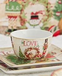 Certified International Nutcracker Parade Ice Cream Bowls, Set of 4