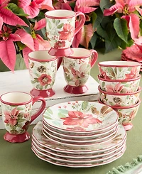 Certified International Winter Blooms 16-Pc. Dinnerware Set, Service for 4