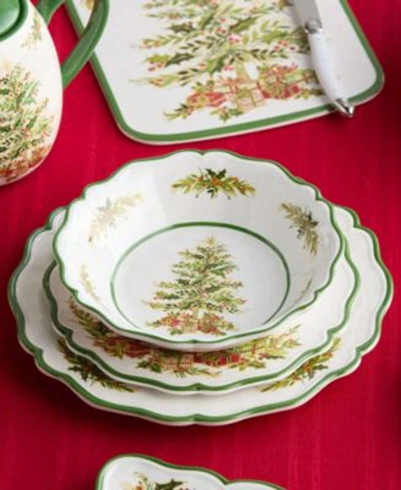 Certified International Holly Tree Christmas Dinnerware Collection