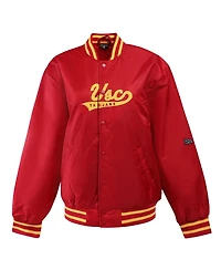 Hype And Vice Women's Cardinal Usc Trojans A-Game Varsity Full-Snap Jacket