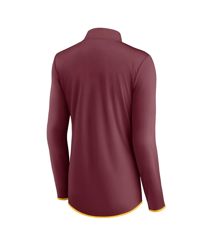 Fanatics Women's Maroon Minnesota Golden Gophers Worth the Drive Quarter-Zip Sweatshirt