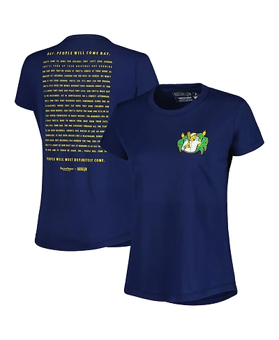 Baseballism Women's Navy Field of Dreams People Will Come T-Shirt