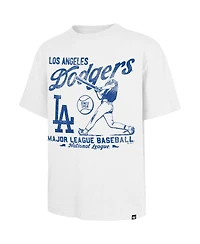 '47 Brand Men's White Los Angeles Dodgers Regional Batter Foundation T-Shirt