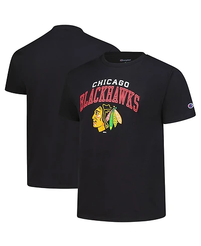 Champion Men's Black Chicago Blackhawks Primary Logo T-Shirt