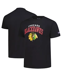 Champion Men's Black Chicago Blackhawks Primary Logo T-Shirt