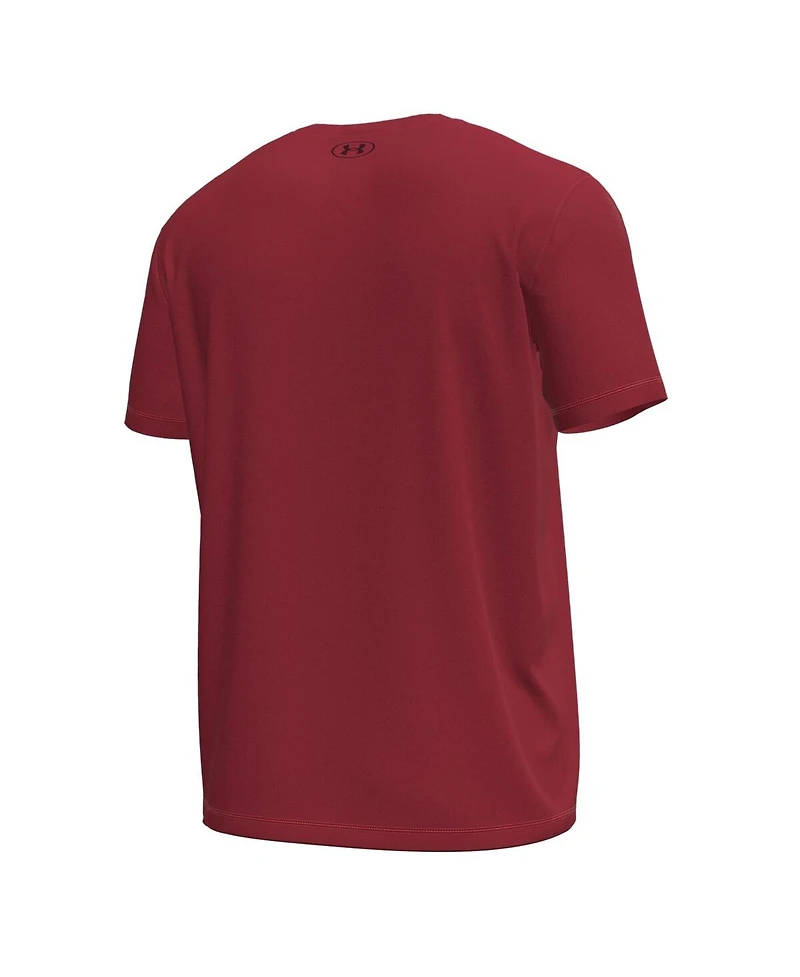 Under Armour Men's Garnet South Carolina Gamecocks Stack Stretch Performance T-Shirt
