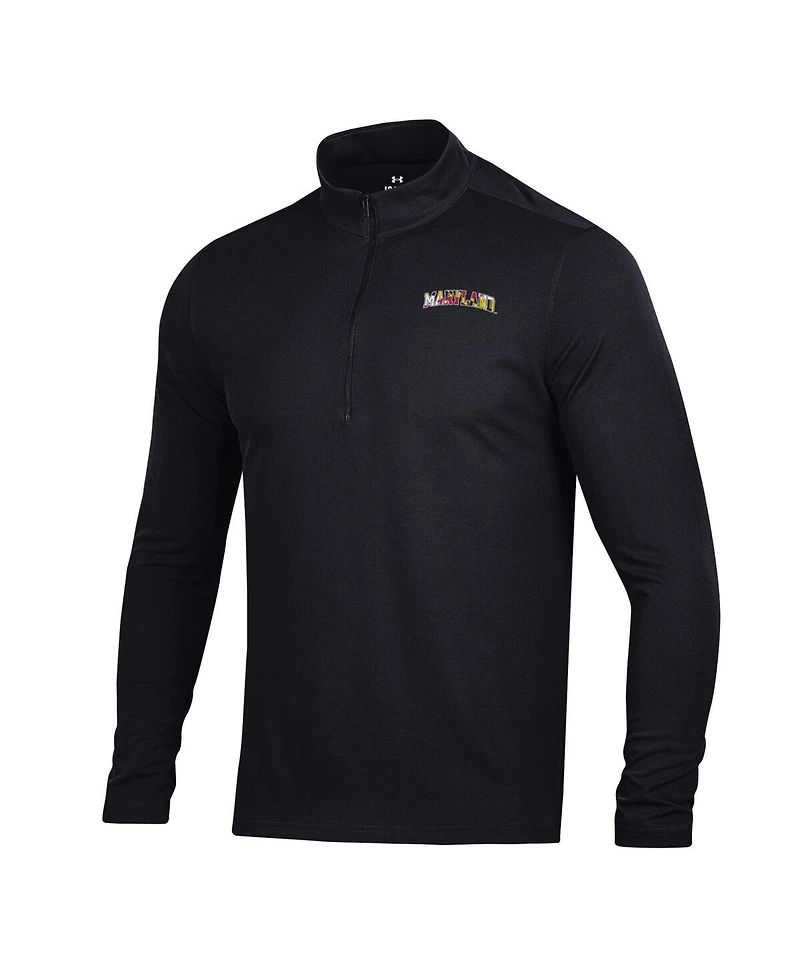 Under Armour Men's Black Maryland Terrapins T2 Green Day Half-Zip Pullover Sweatshirt