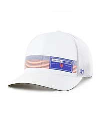 '47 Brand Men's White New York Mets Rangefinder Brrr Trucker Adjustable Hat