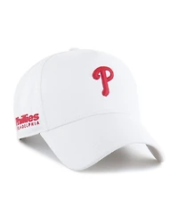 '47 Brand Men's White Philadelphia Phillies Foundational Pinch Offside Adjustable Hat