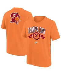 Nike Big Boys and Girls Orange Tampa Bay Buccaneers Rewind Front Back Essential T-Shirt