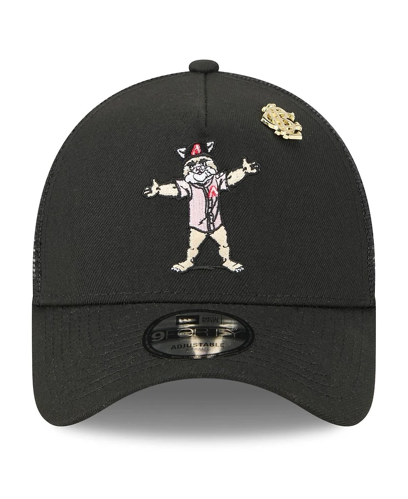 New Era Men's Black Arizona Diamondbacks 2025 Big League Chew A-Frame 9FORTY Adjustable Trucker Hat
