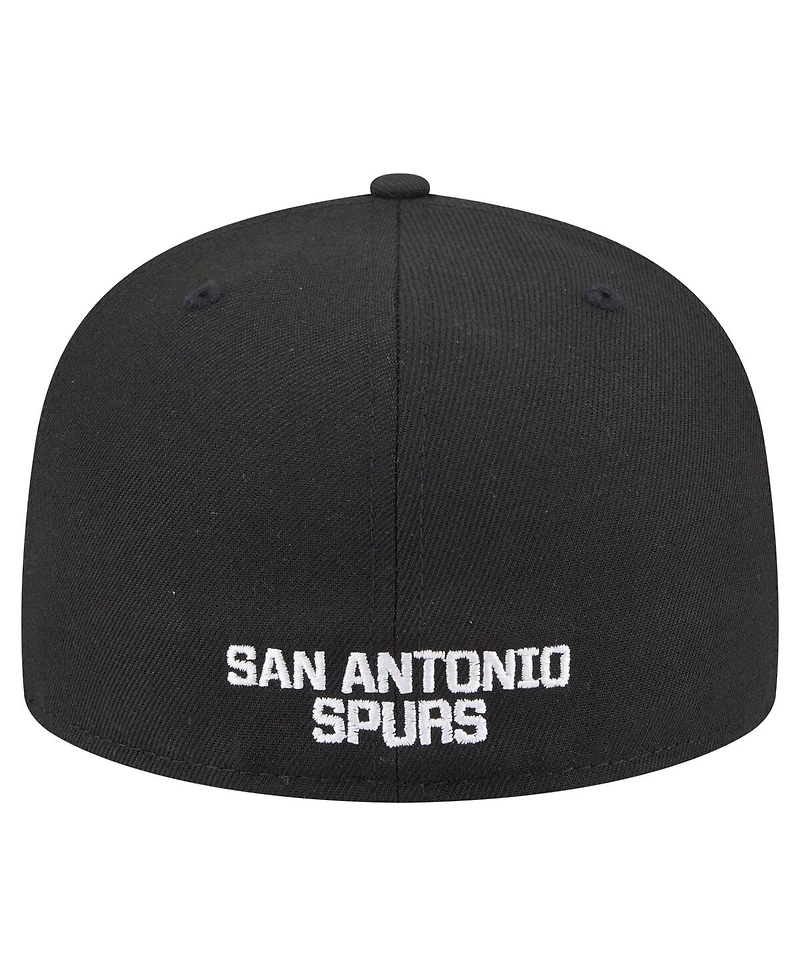 New Era Men's Black San Antonio Spurs 59FIFTY Fitted Hat