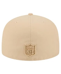 New Era Men's Light Beige Denver Broncos Color Pack A-Frame 59FIFTY Fitted Hat