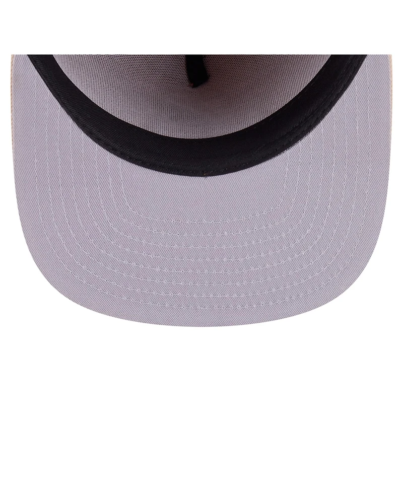 New Era Men's Orange/Light Beige Atlanta Braves Two-Tone Color Pack A-Frame 59FIFTY Fitted Hat
