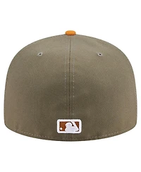 New Era Men's Olive/Orange St. Louis Cardinals Two-Tone Color Pack A-Frame 59FIFTY Fitted Hat