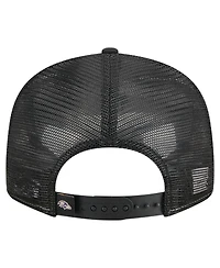 New Era Men's Purple/Black Baltimore Ravens Outdoor Split Panel 9FIFTY Snapback Hat