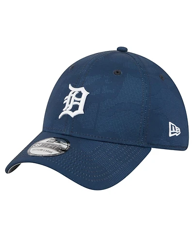 New Era Men's Navy Detroit Tigers Tonal Camo 39THIRTY Flex Hat