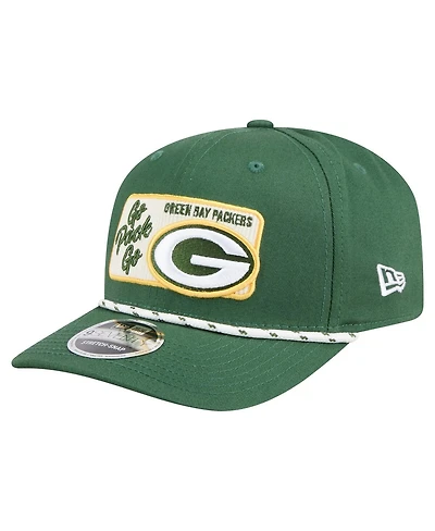 New Era Men's Green Green Bay Packers Chant 9SEVENTY Stretch-Snap Hat