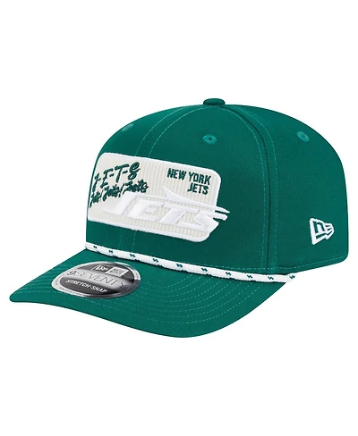 New Era Men's Green New York Jets Chant 9SEVENTY Stretch-Snap Hat