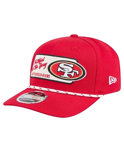 New Era Men's Scarlet San Francisco 49ers Chant 9SEVENTY Stretch-Snap Hat