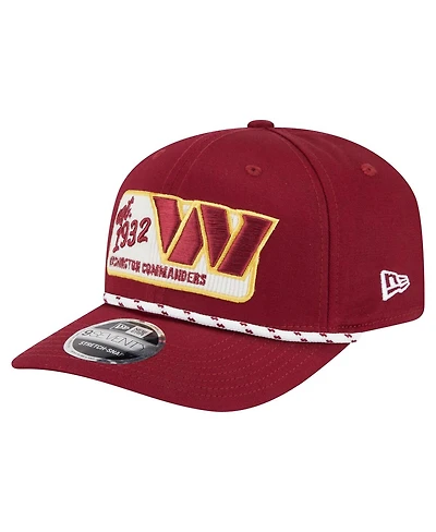 New Era Men's Burgundy Washington Commanders Chant 9SEVENTY Stretch-Snap Hat