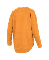 Pressbox Women's Tennessee Orange Volunteers Westin Poncho V-Neck Pullover Sweatshirt